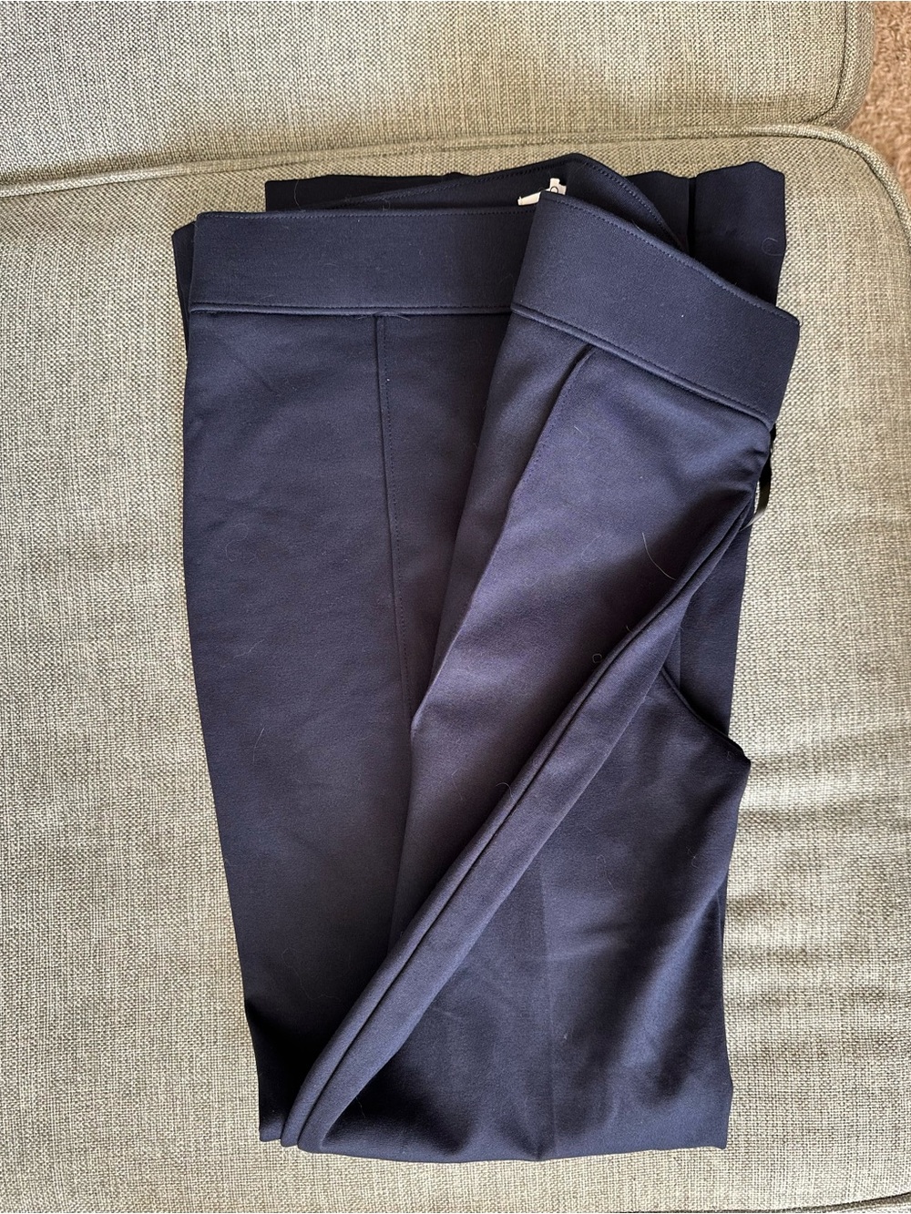 41 Hawthorne Navy Ponte Knit Pull-On Pants